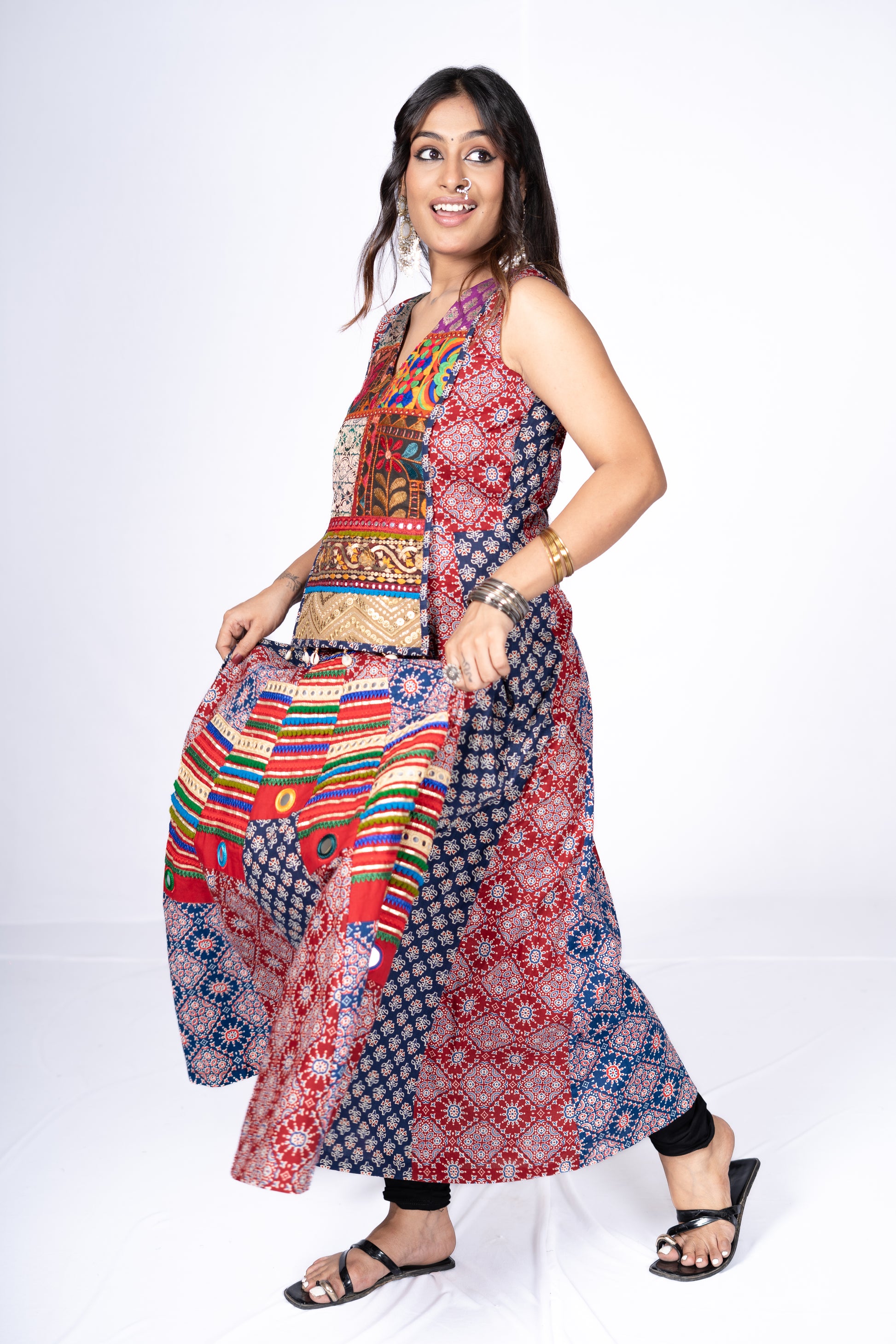 Zardoi and Hand Work Mini Kurta